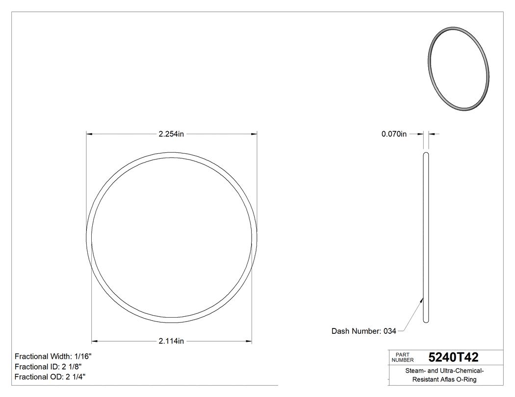 Technical drawing - 5240T42